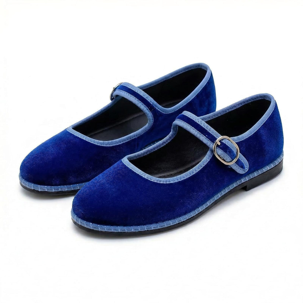 Pulaski Le Ballerina Zapatos Mary Jane para Mujer - 25.0 cm - Azul Real