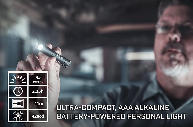 Streamlight 66318 MicroStream LED Pen Flashlight | 45 lúmenes; diseño de bolsillo ultracompacto; múltiples modos; resistente al agua IPX4