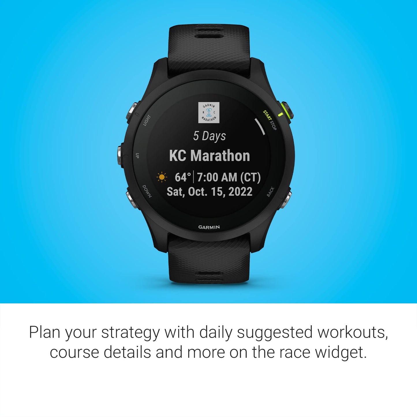 Garmin Forerunner 255 Music Negro, 45 mm