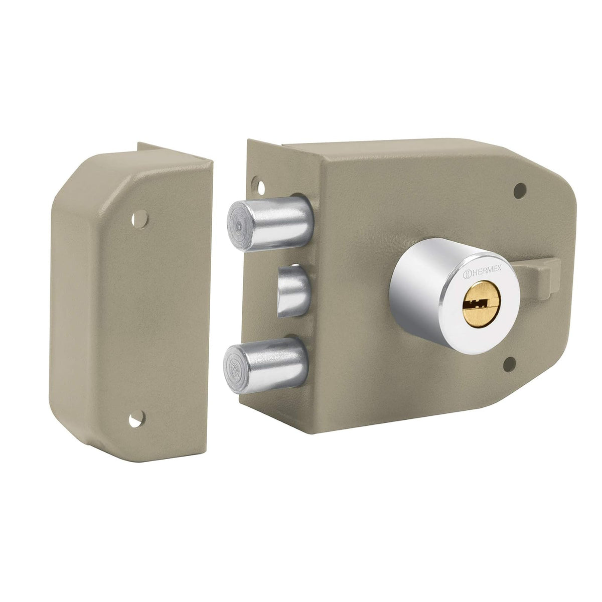 Hermex CS-93 Cerradura de Sobreponer - 2 Barras