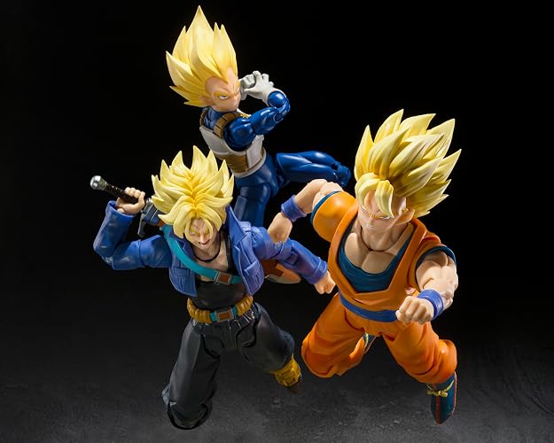 TAMASHII Nations - Dragon Ball Z - Super Saiyan Vegeta (Dangerous Pride | Dragonball Z Figura de acción de 6 pulgadas S.H. Figuarts - Super Saiyan Vegeta - Orgullo peligroso