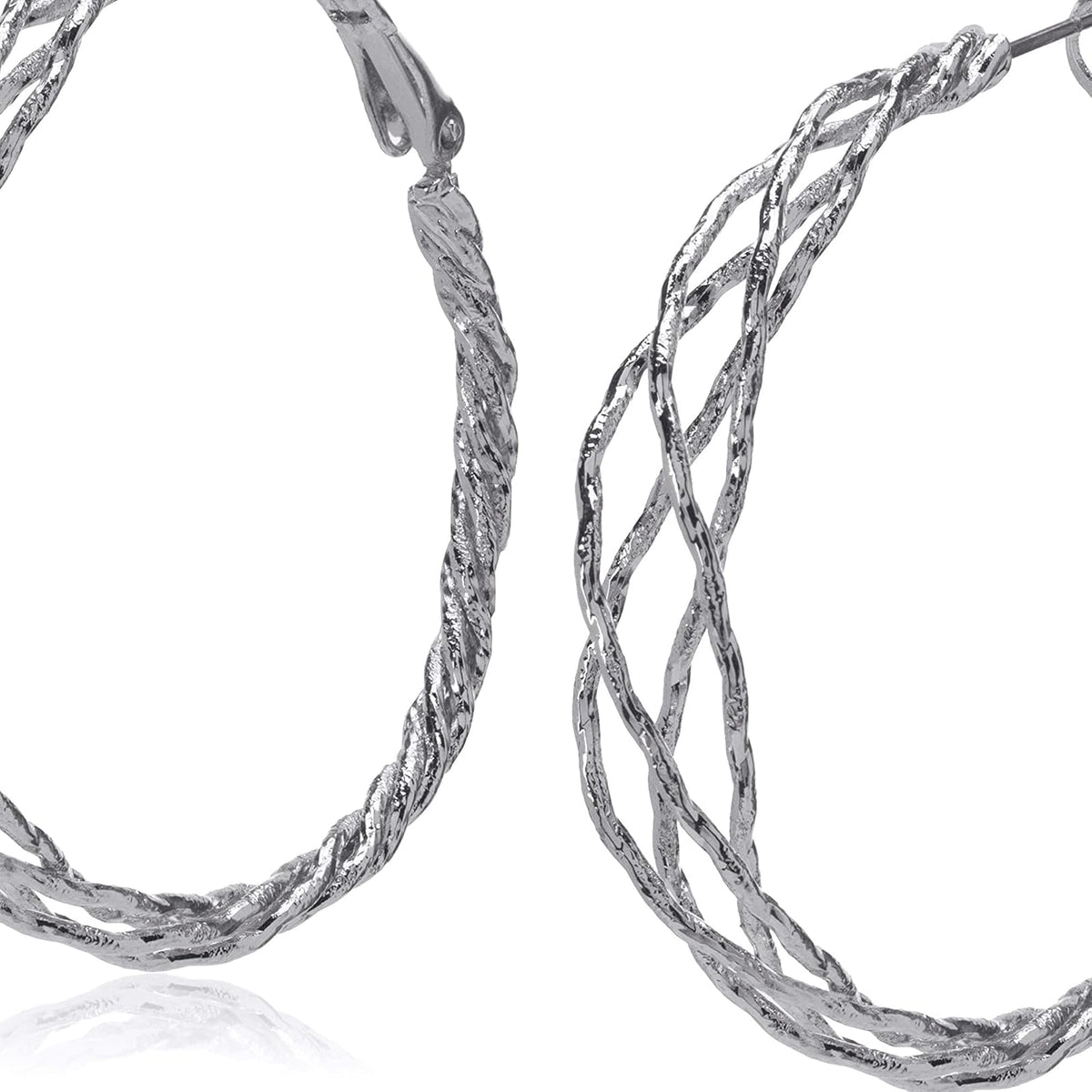 Guess Braided Hoop Earrings