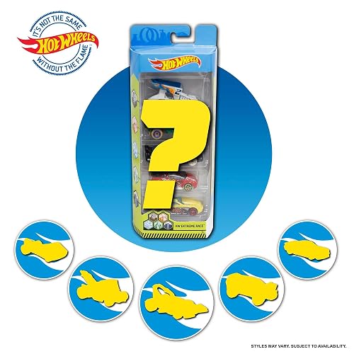 Hot Wheels Paquete Sorpresa 5 Autos Diecast 3+ Años | Coleccionables, tamaño mini
