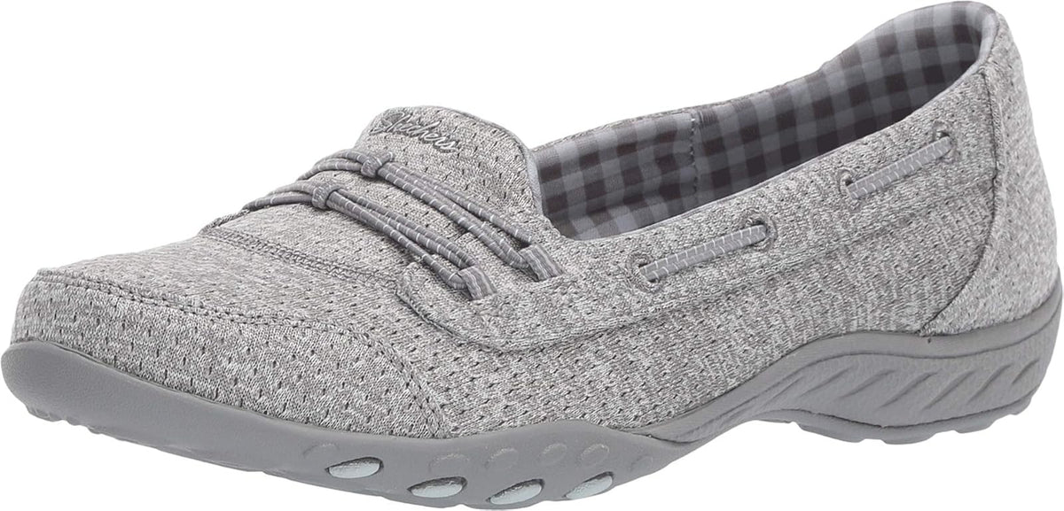 Skechers Breathe Easy - Good Influence Tenis para Mujer | Zapatos para caminar - 22.0 cm - Gris - forro polar