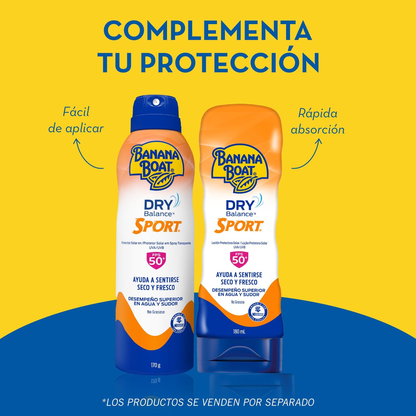 Banana Boat, Protector Solar Dry Balance 50+ FPS 180 ml