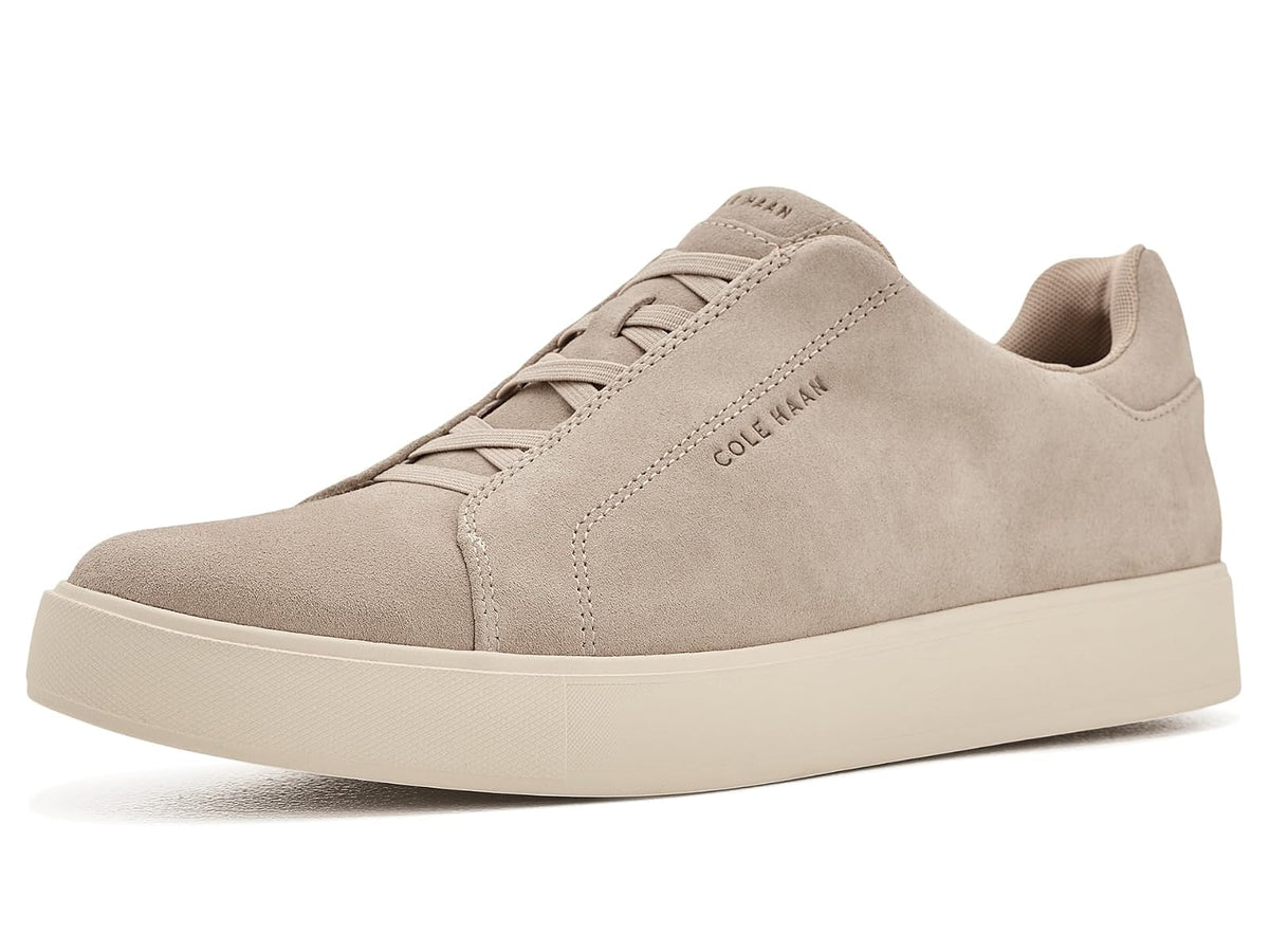 Cole Haan Grandpro Luxe Tenis sin Cordones para Hombre - 26.5 cm - Oxford Tan Suede - Marfil