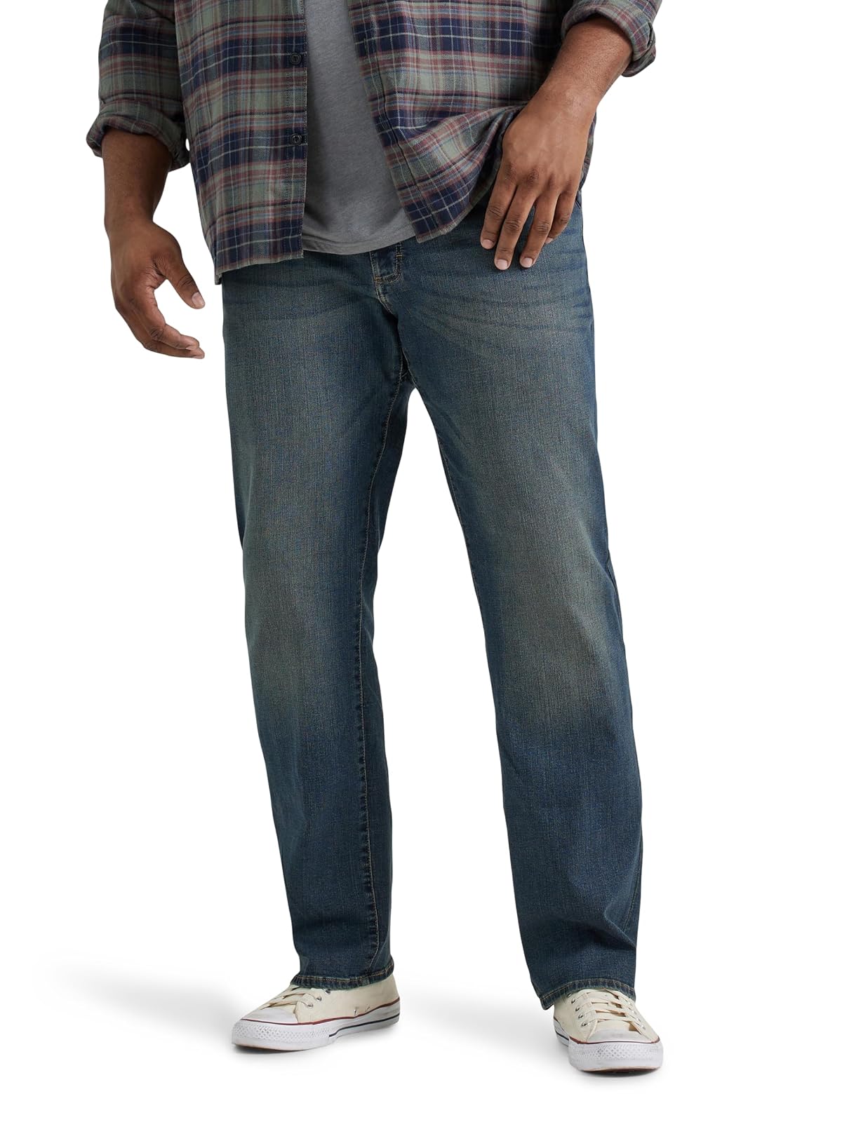 Lee Jeans Rectos Relajados Big & Tall Extreme Motion para Hombre - Azul - 44W x 28L