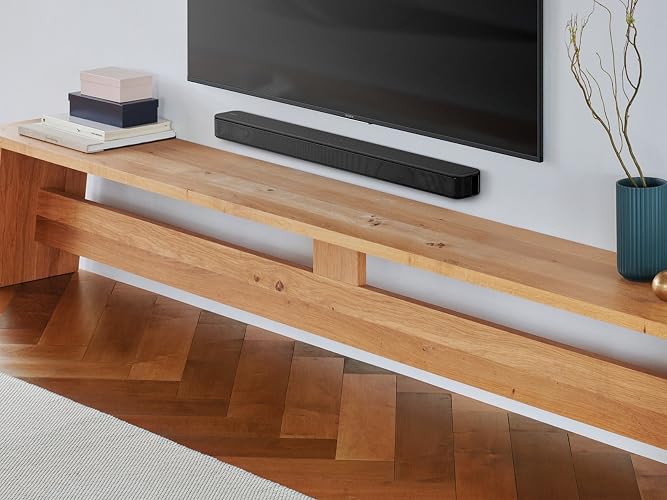Sony HT-S100F Barra de Sonido Única de 2 Canales con Tecnología Bluetooth, compacta, uso de oficina en casa con sonido claro
