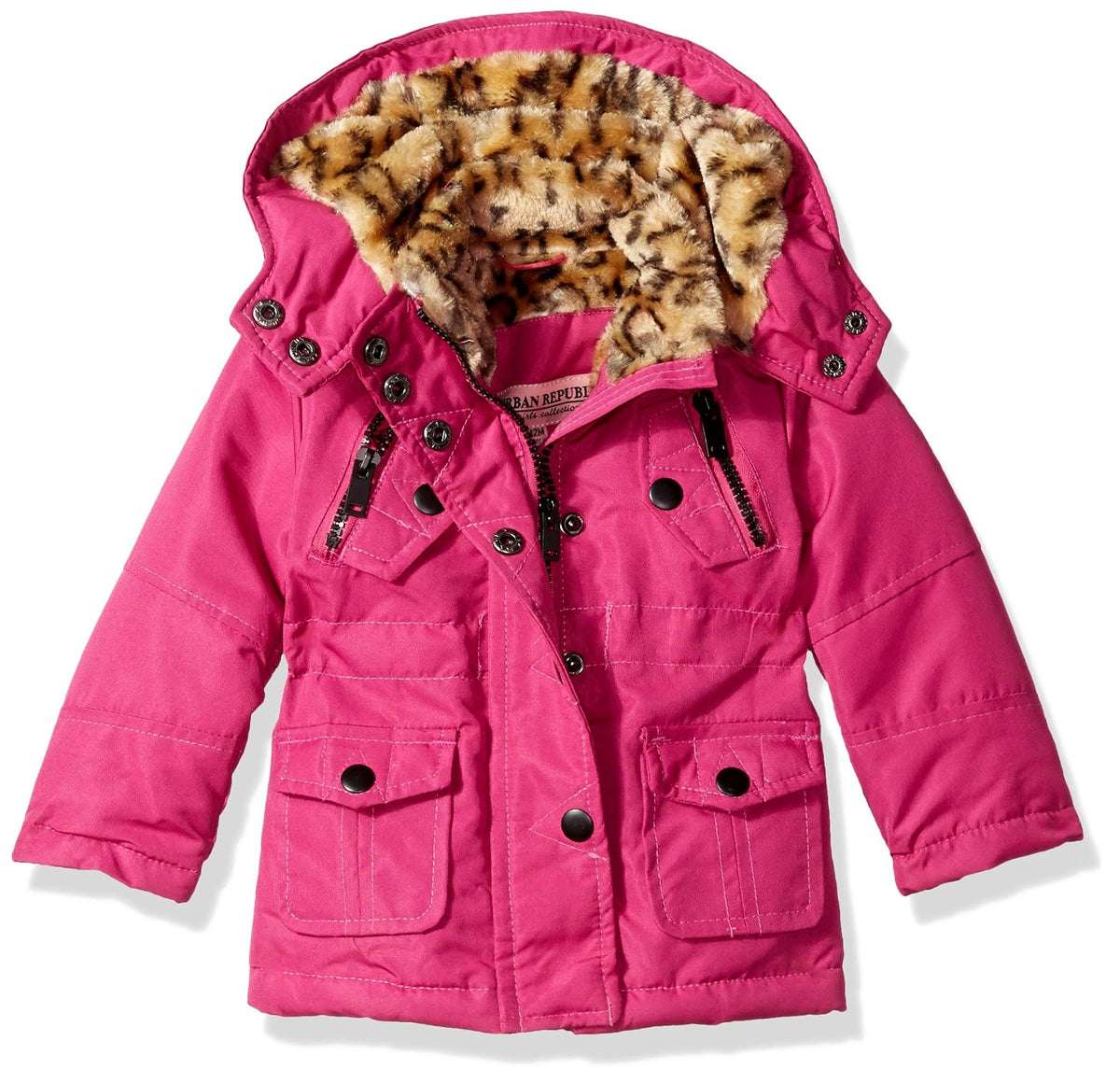 URBAN REPUBLIC Ur - Chamarra balística para niñas, Mirage Rosa, 24 Meses - 24 Meses - Mirage Rosa