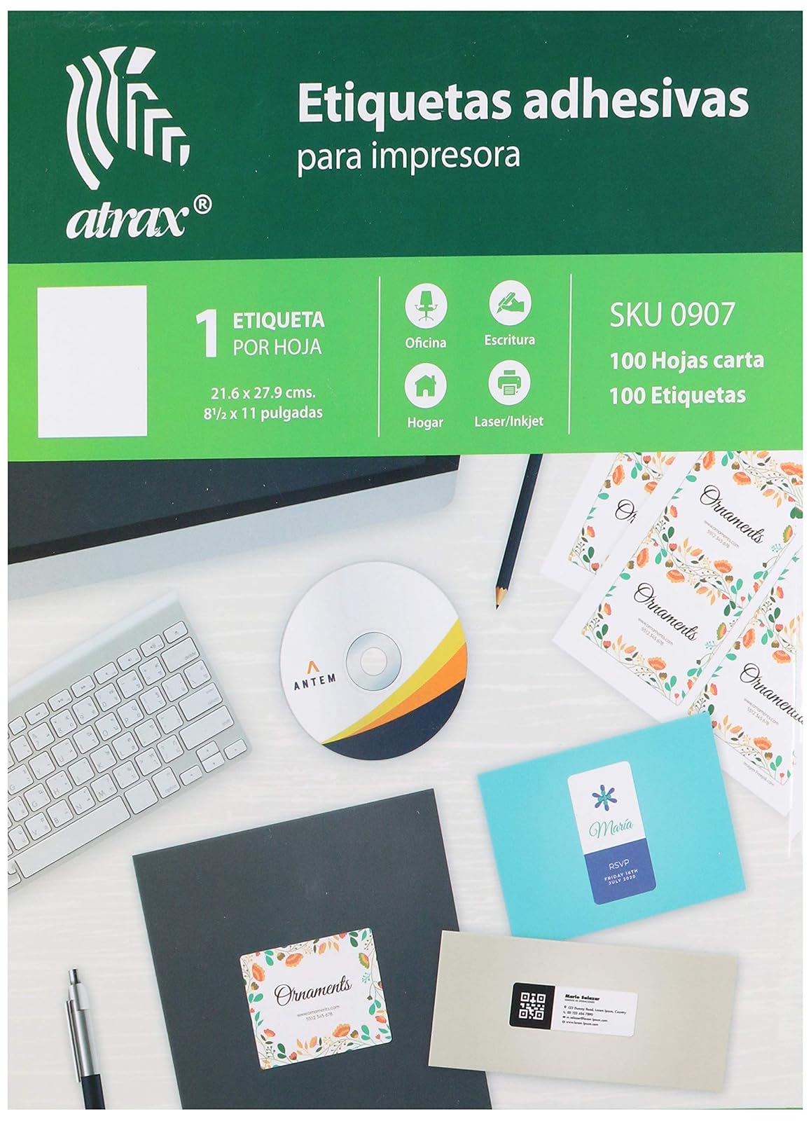 ATRAX am1xA-100 Etiqueta,