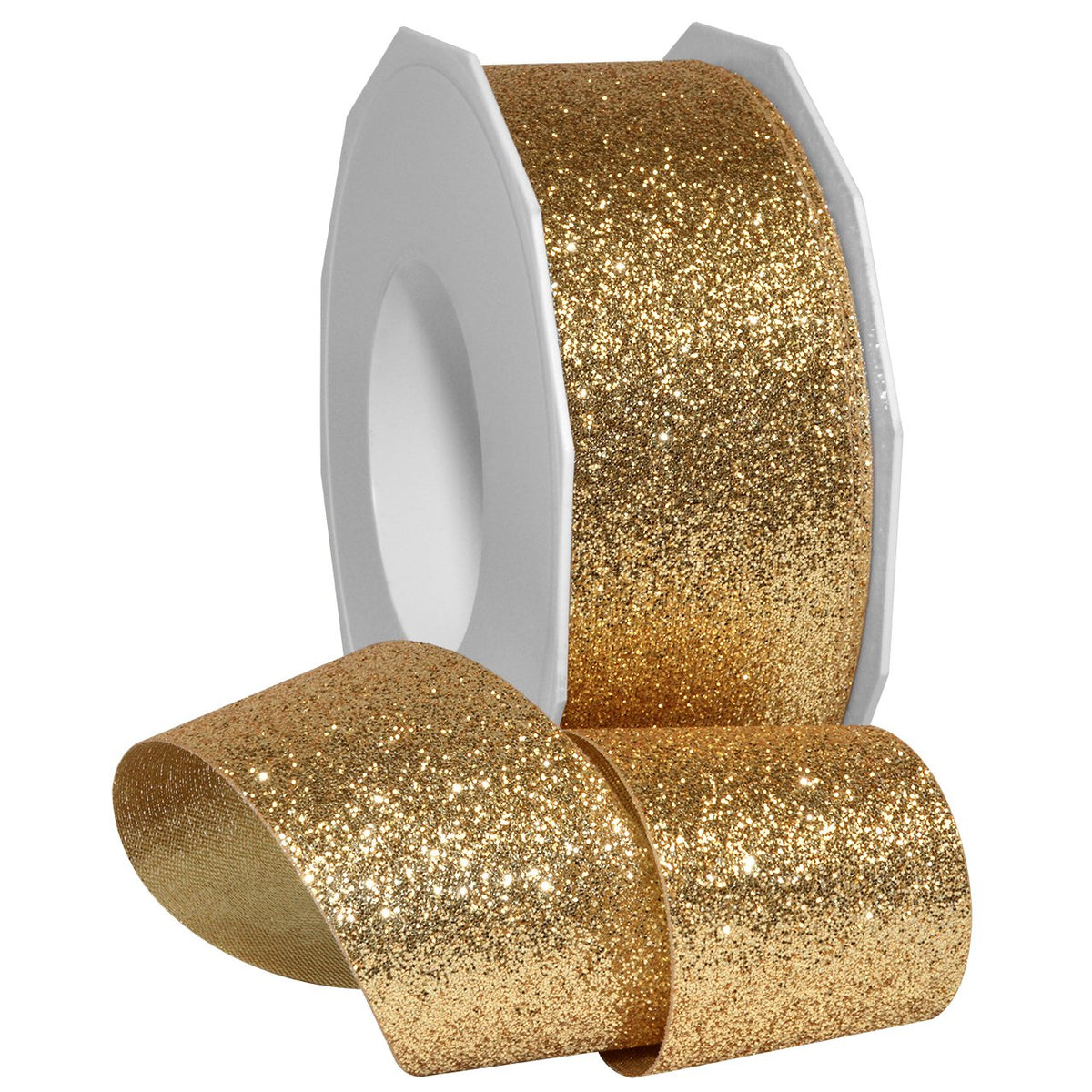 Morex Ribbon 98509/25-634 Metallic Princess Glitter, 1-1/2 pulgadas x 25 yardas, dorado - 1.5" x 25 Yd - Gold