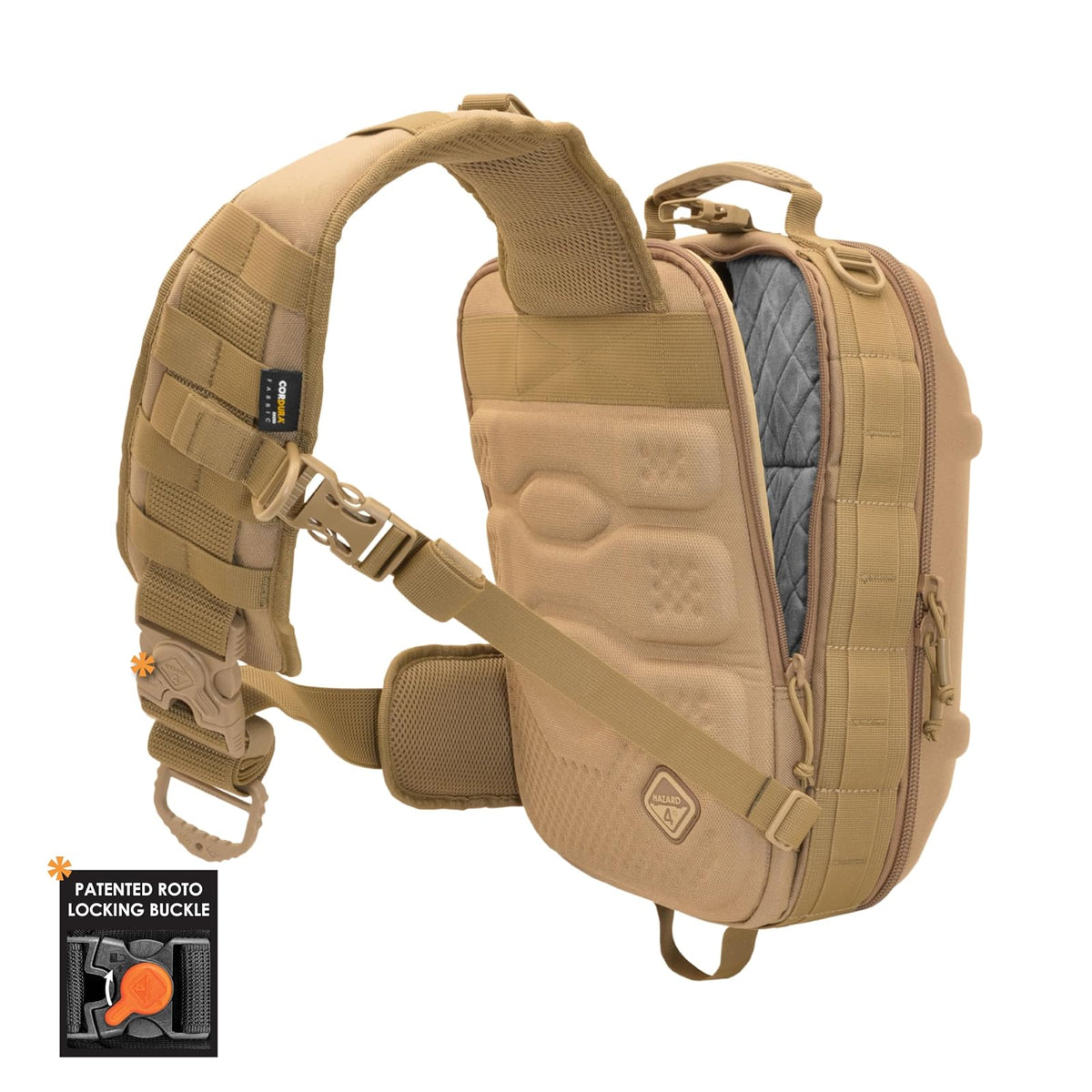 HAZARD 4 Hibachi - Paquete de honda de carcasa ligera, panel divisor multiuso Molle táctico mochila (15 L)