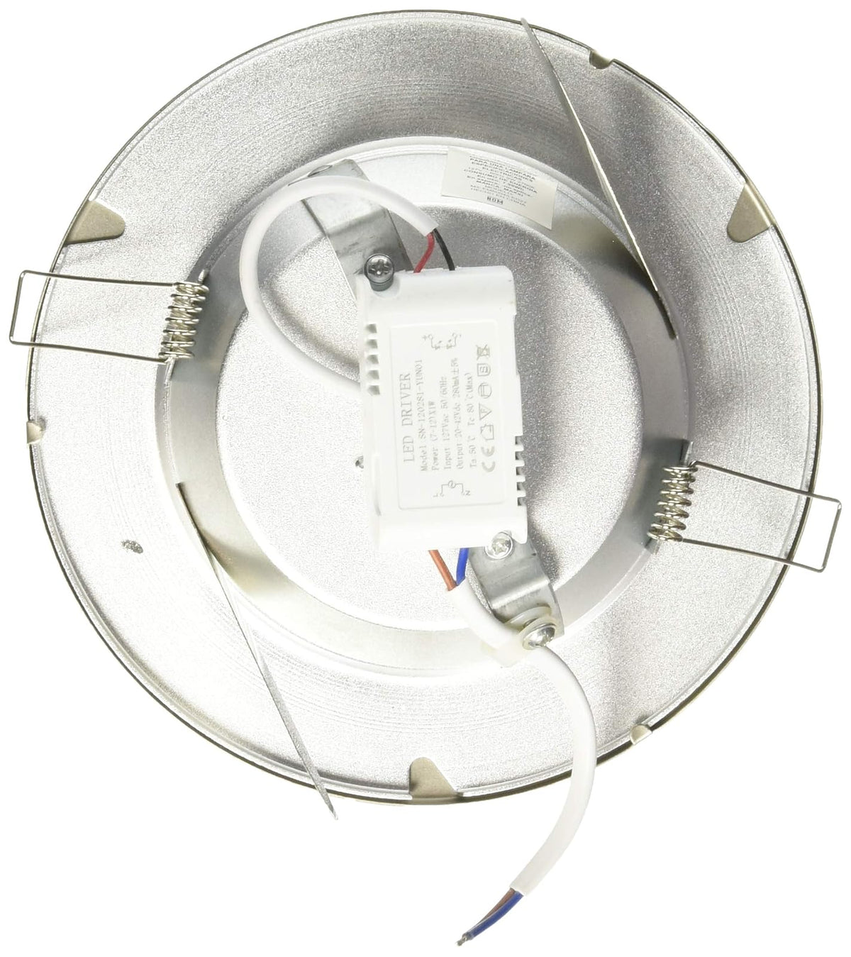 MAXXI MX-EM8004/LED27 Empotrado de LED, 7W, 2700K con Cristal Satin, 120°, 17.5 cm