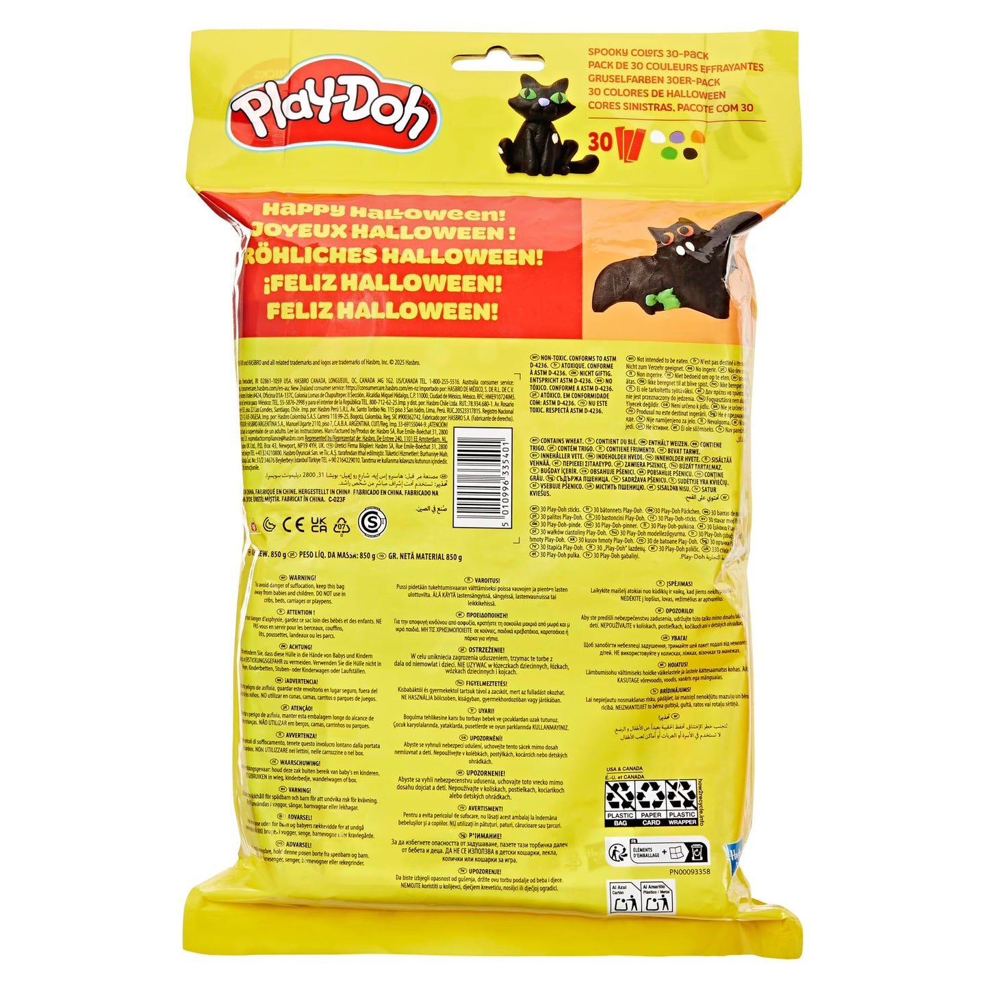 Play-Doh Masas y Platilinas Pack de 30 Colores Escalofriantes