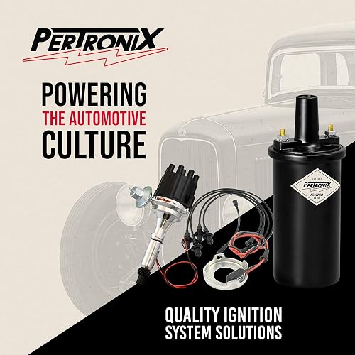 Pertronix Kit de Conversión de Encendido Electrónico 1281 para Ford 8 Cil, Negro