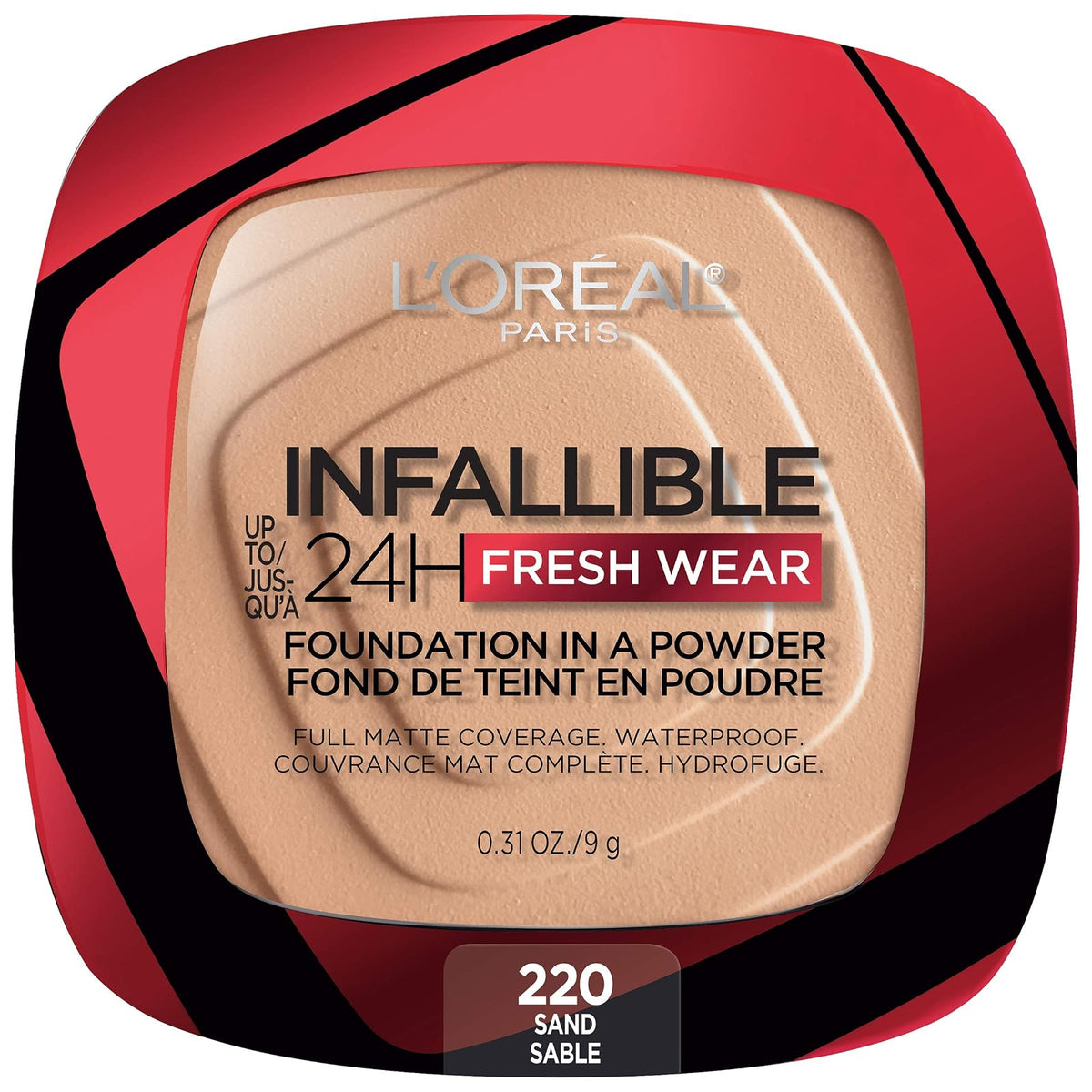 L'Oréal Paris Infallible 24H Fresh Wear Base de Maquillaje en Polvo SPF25+ - Sand