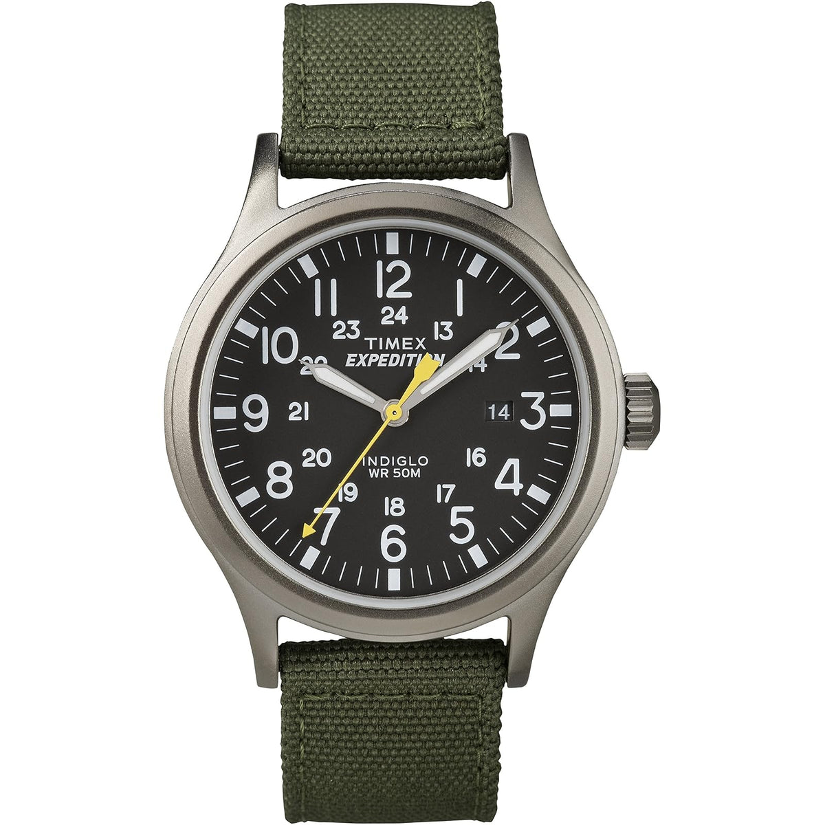 Timex Expedition Scout Reloj Análogico para Hombre, 40 mm - Verde - Negro - Gris