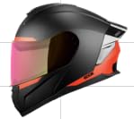 Casco Edge Boston Integral para Motocicleta con Doble Visor - XL - Rex Rojo