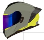 Casco Edge Boston Integral para Motocicleta con Doble Visor - G - REX GRIS
