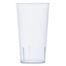 G.E.T. Vasos de plástico resistentes para restaurante, 16 onzas, transparentes (juego de 12)