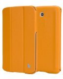 JisonCase JS-S21-03H80 Premium Leatherette Classic Smart Cover Case for Samsung Galaxy Tab 3 7.0, Yellow