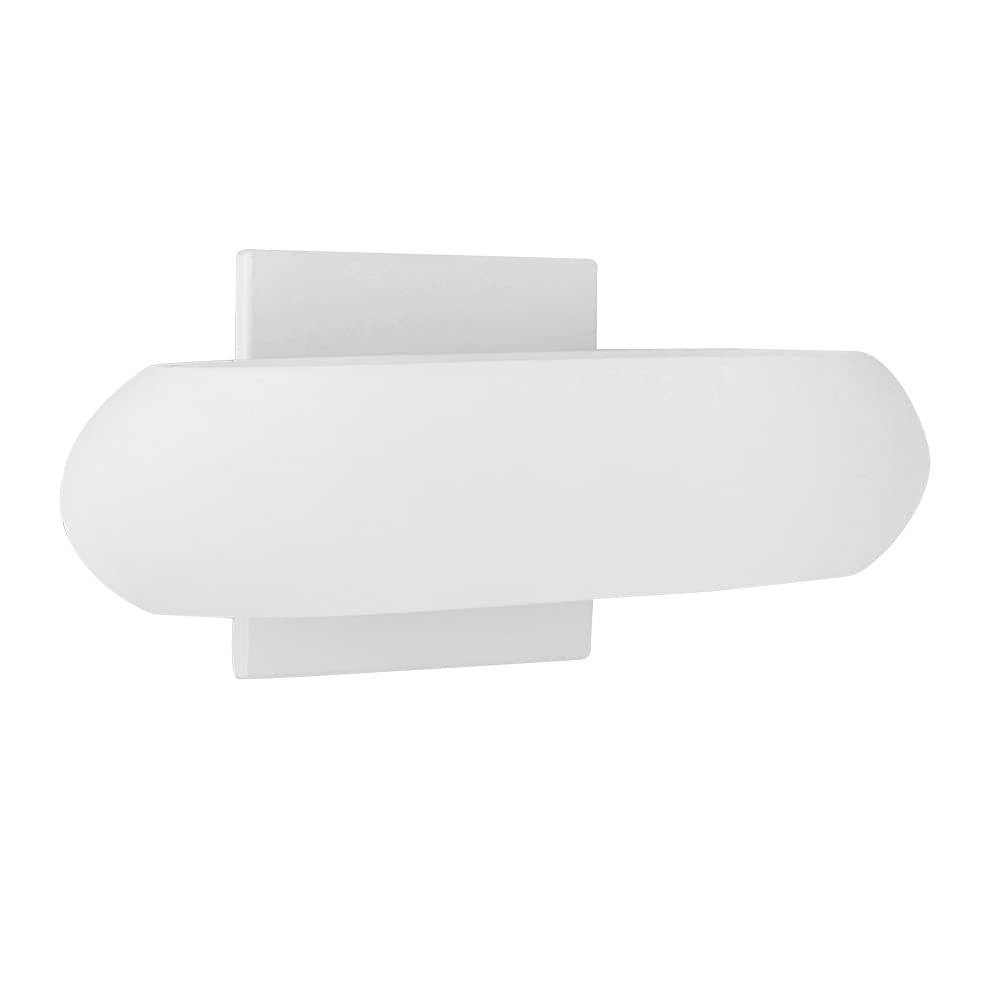 Tecnolite Lámpara Interior para Sobreponer en Pared, Base: G9, Color: Cristal Blanco, TL-2022/B, Potencia: 40 Watts, Volts: 100 - 240 V ~, Foco No Incluido.