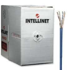 Intellinet RCKACC1200 Bobina, 305 m, Azul, Cat5E