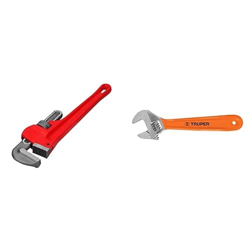Pretul Llave para Tubo Stilson, Cuerpo de Hierro Maleable - 14" - Llave Stilson + Perico PET-8X