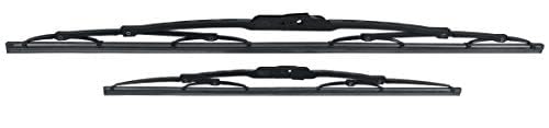 Hella Juego de 2 Plumas Limpiaparabrisas Metal Wiper 14" y 24" (35.5 y 60.9 cm), Nano-Grafito, Acero Inoxidable