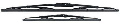Hella Juego de 2 Plumas Limpiaparabrisas Metal Wiper 14" y 24" (35.5 y 60.9 cm), Nano-Grafito, Acero Inoxidable
