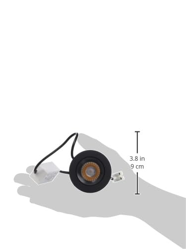 Tecnolite Lámpara Downlight LED Empotrable 7 W, IRC 90, Óptica Dark Light, Luz Suave Cálida, LED integrado