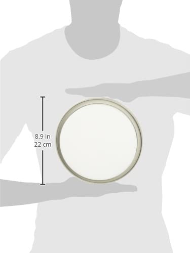 Tecnolite Lámpara Plafón LED 24 W - Luz de Día, IP54, IK05, Lámpara de Techo de Sobreponer Redonda, LED integrado