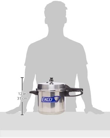 Ekco | Olla Express 8 Litros Classic Aluminio con 6 Sistemas de Seguridad | Cuerpo y tapa de aluminio, Cocción rápida, Certificado NOM, Cocina saludable