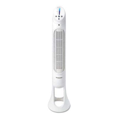Honeywell Ventilador, Tradicional, Blanco, 1, 1 | 5 potentes y silenciosos ajustes de ventilador, flujo de aire oscilante, temporizador automático, diseño delgado que ahorra