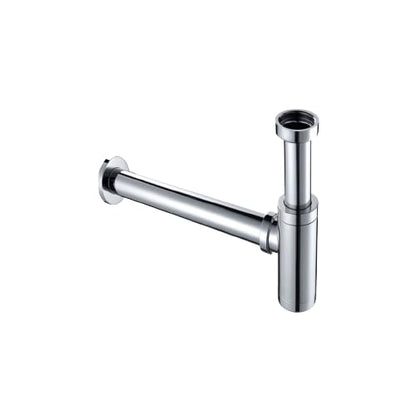 Interceramic Trampa Universal Decorativa para Lavabo de Baño, Latón, 1-1/4 Pulgadas - Cromo Pulido