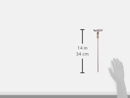 Winco TMT-CDF5 - Termómetro de 3 pulgadas con sonda de 12 pulgadas | Amplio rango de temperatura, sonda larga, servicio de alimentos, ideal para freír, hacer dulces, jarabes y preparación de