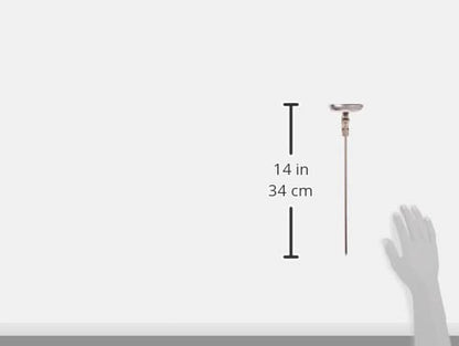 Winco TMT-CDF5 - Termómetro de 3 pulgadas con sonda de 12 pulgadas | Amplio rango de temperatura, sonda larga, servicio de alimentos, ideal para freír, hacer dulces, jarabes y preparación de