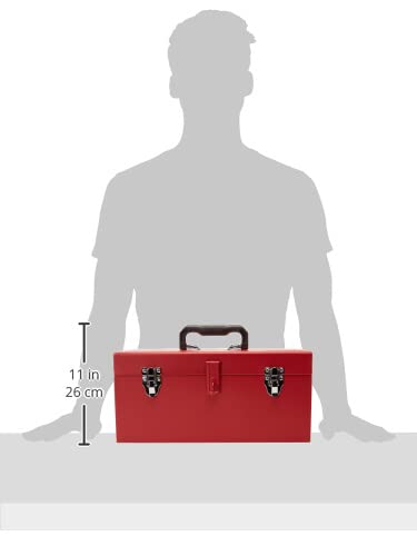 Urrea D3 Caja portaherramientas metálica color rojo 16" x 7" x 7"