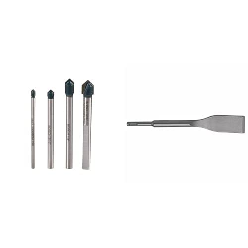 Bosch - Broca para vidrio y azulejos + Bosch - HS1465P 1-1/2 x 25,4 cm SDS-plus Bulldog Xtreme martillo cincel HS1465