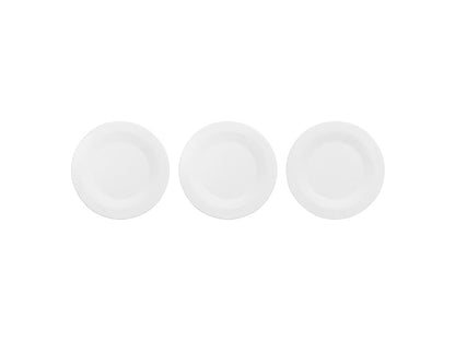 BRABANTIA | Accesorios para Baño Apilables | Blanco | Juego de 3 Piezas | Organización Compacta y Elegante