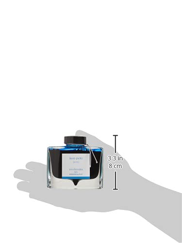 Pilot Tinta para pluma fuente Iroshizuku Kon-peki, color azul turquesa, frasco con 50 ml. (69212)