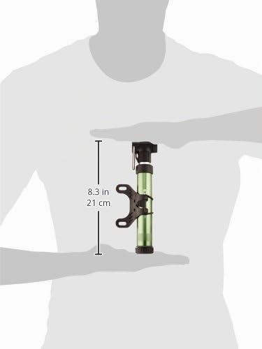 Crankbrothers Gem Bike Bomba de Mano – Bomba de pistón Doble Corta/Larga, Presta/Schrader, Bomba Manual de Alto Volumen y Alta presión