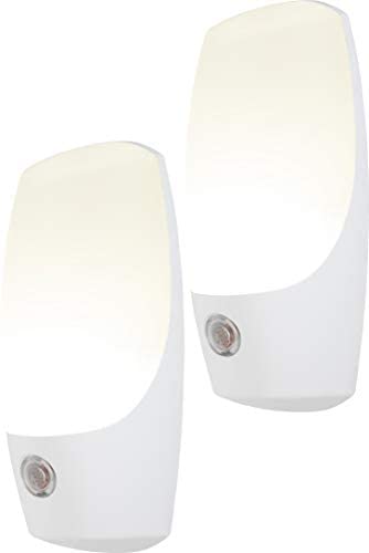 Energizer Luces de noche automáticas, blanco suave, detección de luz, encendido al atardecer, apagado al amanecer, LED de eficiencia energética, para cocina, pasillo, escalera, dormitorio, baño, 37101, 2 unidades, 2 unidades