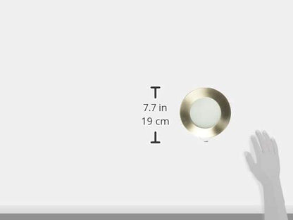 MAXXI MX-EM8004/LED27 Empotrado de LED, 7W, 2700K con Cristal Satin, 120°, 17.5 cm