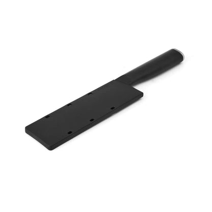 KitchenAid Cuchillo de chef clásico con cubierta de hoja de ajuste personalizado, 6 pulgadas, cuchillo de cocina afilado, hoja de acero inoxidable japonés de alto carbono, color negro