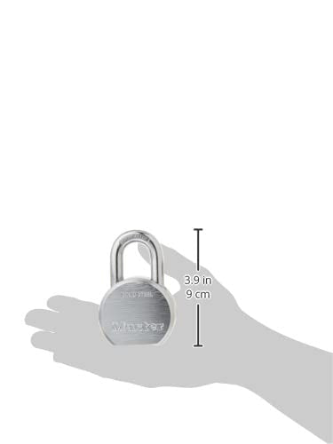 Master Lock Candado de alta seguridad con llave diferente y cuerpo de acero sólido de 6.35 cm, 1-1/8-Inch Shackle, N/A