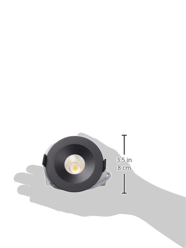 Tecnolite Lámpara Downlight LED Empotrable 9 W, Luz Suave Cálida, A Prueba de Vapor, LED integrado