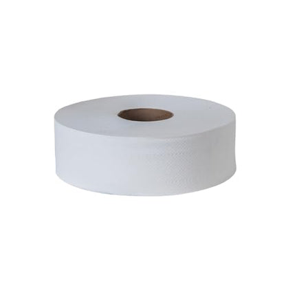 Tork Papel Higiénico en Bobina 12 Rollos x 200 m – Papel para Baño Dispensación Continua 2 Capas Hoja Doble, 9 cm, para Baños de Alto Tráfico Institucional – Color Blanco