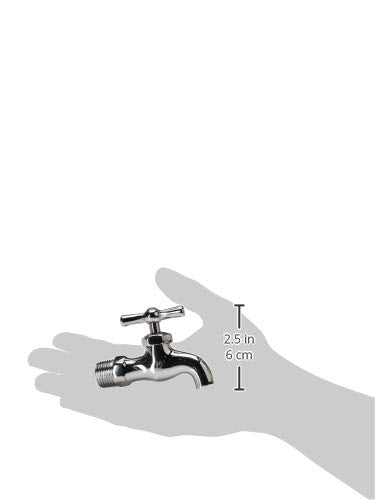Dica 4018CR Llave De Jardín De Nariz Cromada Sin Cuerdas