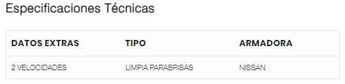 PALANCA LIMPIABRISAS COMPATIBLE NISSAN PICK-UP D21 | 6 terminales, 2 velocidades, limpiaparabrisas